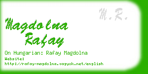 magdolna rafay business card